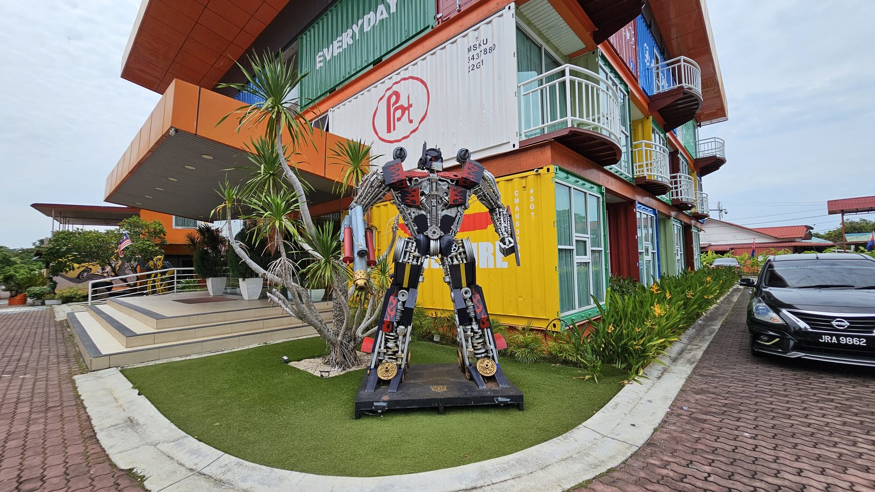PPT Muar Hotel robot display near entrance